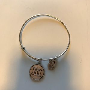 Authentic silver Alex and Ani Block Island bangle